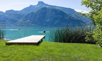 Erstbezugstraum mit Garten am Mondsee - Traumhafter Seeblick und eigener Badeplatz - perfekt für Naturliebhaber! PROVISIONSFREI