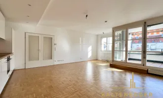 Erstbezug nach Sanierung: Helle, ruhige Wohnung mit Loggia, 2 Bädern und Tiefgarage (auch als Wohnung + Büro)