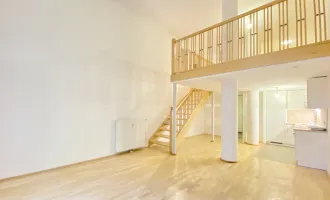 Außergewöhnliche Galerie-Wohnung mit Garten und neuer Küche nähe U4 Braunschweiggasse