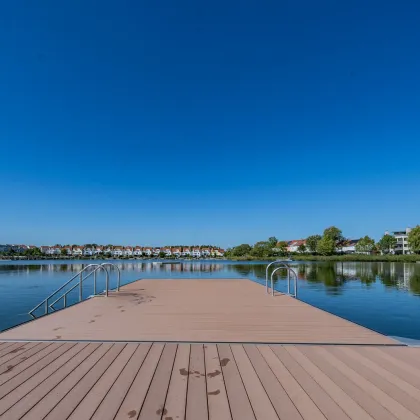 Neu in Vösendorf ++Süd-Westseitige 3-Zimmer Wohnung (ca. 74m2) mit Garten und Terrasse (ca. 65m2) – Ihr sonniges Zuhause++Moderne Gartenwohnung mit ganzjährigem Zugang zu einem gemeinschaftlich genutzten BADETEICH+ - Bild 3