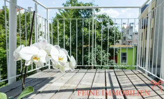 Entzückende Balkonwohnung mit Grünblick | Gemeinschaftsgarten