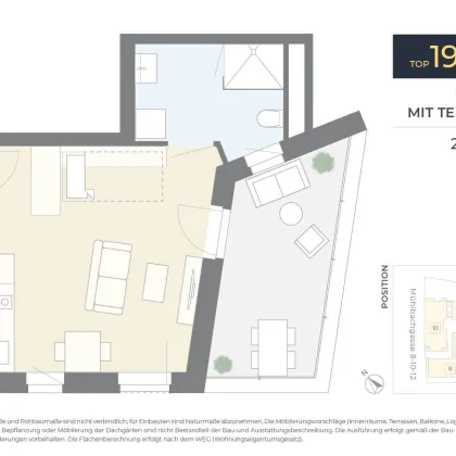 Großartiges Studio mit Terrasse! - Bild 3