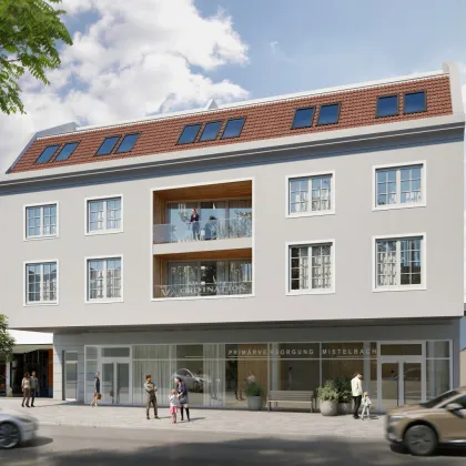 ZUM JUNGBRUNNEN! Familien-HIT im Dachgeschoss! 4 Zimmer + 2 Loggien + Beste Infrastruktur + Hochwertige Materialien + Garagenplatz optional! - Bild 2