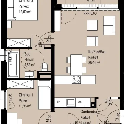 EINZIEHEN UND WOHLFÜHLEN: 3-ZIMMER-WOHNUNG IM DG - Bild 2