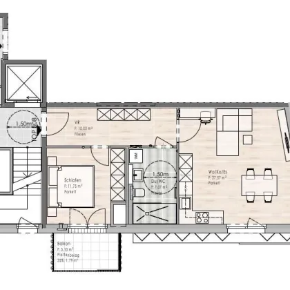 Erstbezug: 2-Zimmer Wohnung im 2. OG / Top B08 - Bild 2