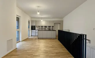 Erstbezug: 4-Zi.-Maisonette-Wohnung mit Dachterrasse, inkl. 1 TG-Platz