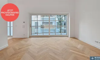 PROVISIONSFREI! HOFLAGE mit BALKON! Luxus-Erstbezug mit 3,30 m Raumhöhe im 1. Obergeschoß