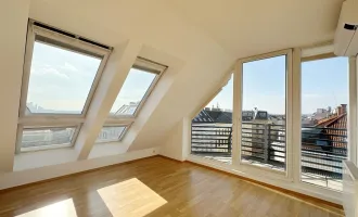 Dachgeschoßmaisonette: Traumwohnung mit Panoramablick über Wien