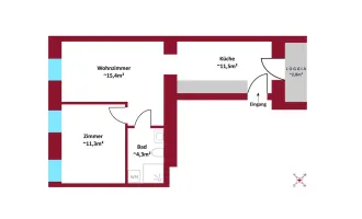 Erstbezug sanierter Altbau in Fertigstellung I ruhige hofseitige Loggia I Luftwärmepumpe I Fußbodenheizung I Schlüsselfertig.