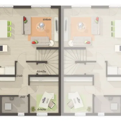 Modernes Wohnen in idyllischer Lage - Doppelhaushälfte in Lustenau, 110m², Erstbezug, Garten, Stellplatz (Haus B) - Bild 2