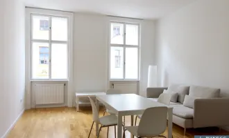 Lichtdurchflutete, neu möblierte 2-Zimmer-Altbauwohnung - Nähe Mariahilfer Straße