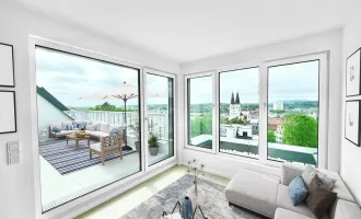 SOFORT BEZIEHBAR - 4 ZI PENTHOUSE mit großer TERRASSE + FERNBLICK in 1140 Wien