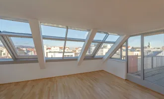 ++RARITY++ UNIQUE TOP FLOOR APARTMENT IN A BEST LOCATION IN THE 7TH DISTRICT! GREAT TERRACES!