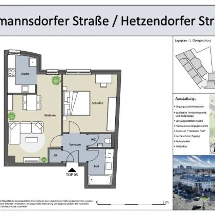 2-Zimmer Wohnung in Altmannsdorf | Grünblick | südseitig - Bild 2