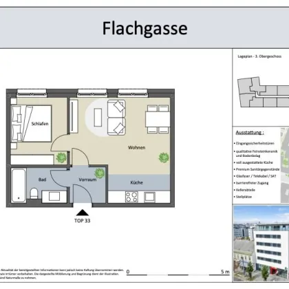 39m² - 3.Stock - Moderne 2-Zimmer-Wohnung mit Heiz- und Kühlkombi - Bild 2